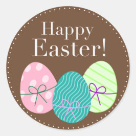 Ronde Happy Easter Sticker
