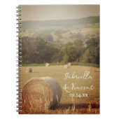 Ronde Hay Bales Boerderij Weddenschap Notitieboek (Voorkant)