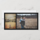 Ronde Hay Bales Boerderij Wedding Save the Date (Voorkant)