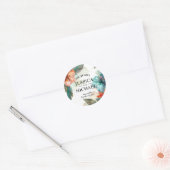 Ronde Hibiscus Serenade Paradise Ronde Sticker (Envelop)
