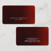 Ronde hoek donkerrood, stijlvol Visitekaartje (Voorkant / Achterkant)