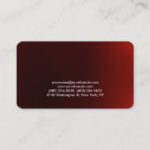 Ronde hoek donkerrood, stijlvol Visitekaartje (Achterkant)