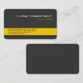 Ronde hoek Geel streep Visitekaartje (Voorkant / Achterkant)