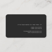 Ronde hoek grijs Visitekaartje Estate Agent (Achterkant)