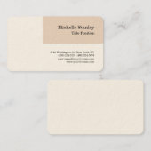 Ronde hoek — handtekeningen voor Cream Charming Visitekaartje (Voorkant / Achterkant)