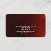 Ronde hoek make-up artiest rood Visitekaartje (Achterkant)
