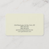 Ronde hoek Makeup Artist Beige Visitekaartje (Achterkant)