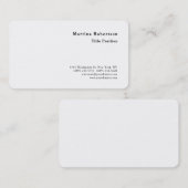 Ronde hoek minimalistisch charmatief modern visitekaartje (Voorkant / Achterkant)