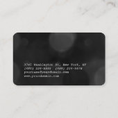 Ronde hoek Patroon zwart grijs Visitekaartje (Achterkant)