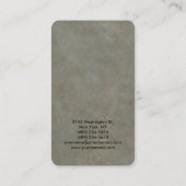 Ronde hoek rode grijze stenen muur legant visitekaartje (Achterkant)