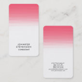 Ronde hoek roze witte legant eminine visitekaartje (Voorkant / Achterkant)