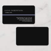 Ronde hoek zwart oplaadlicht Visitekaartje (Voorkant / Achterkant)