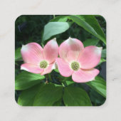 Ronde hoeken met Logo & Photo Modern Vierkante Visitekaartje (Achterkant)