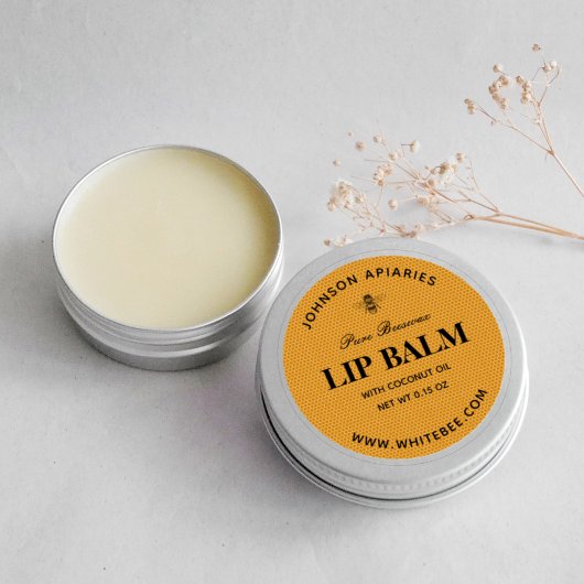 Ronde Honeycomb Lip Beeswax Balm Labels
