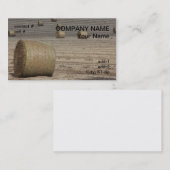 ronde hooibuis visitekaartje (Voorkant / Achterkant)