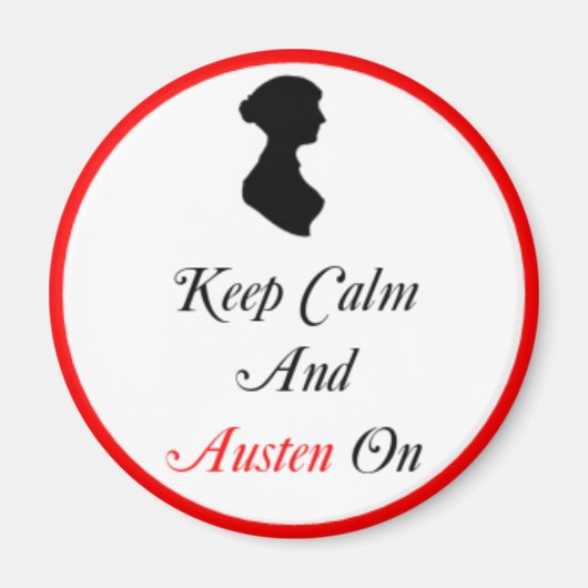 Ronde Houd Kalm en Austen op Magneet (Voorkant)