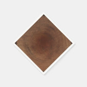 Ronde houtboomstam Rustige Natuur Natuurlijke boom Servet (Hoek)