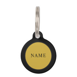 Ronde huisdier-ID-tag met de naam van uw huisdier Huisdierpenning
