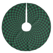 Ronde Hunter Green Plaid Check Kerstboom Rok (Voorkant)