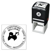 Ronde Husky retouradres Zelfinktende Stempel (In situ)