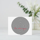 Ronde Hypnosis Spiral Thunder_Cove Briefkaart (Staand voorkant)