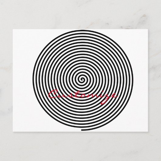 Ronde Hypnosis Spiral Thunder_Cove Briefkaart (Voorkant)