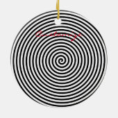 Ronde Hypnosis Spiral Thunder_Cove Keramisch Ornament (Achterkant)