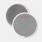 Ronde Hypnosis Spiral Thunder_Cove Magneet (Voorkant / Achterkant)