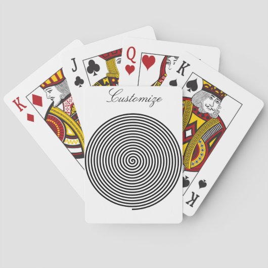 Ronde Hypnosis Spiral Thunder_Cove Pokerkaarten (Achterkant)