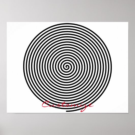 Ronde Hypnosis Spiral Thunder_Cove Poster (Voorkant)