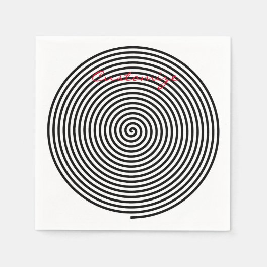 Ronde Hypnosis Spiral Thunder_Cove Servet (Voorkant)