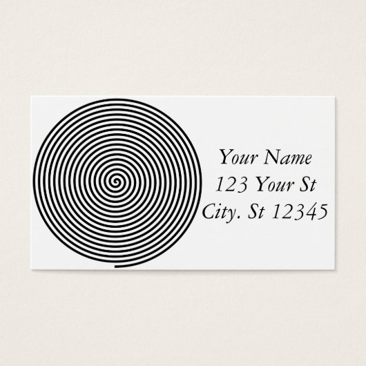 Ronde Hypnosis Spiral Thunder_Cove Visitekaartje (Voorkant)