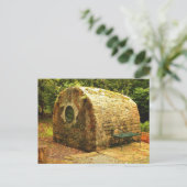 Ronde Ierse steenhut Briefkaart (Staand voorkant)
