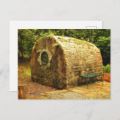 Ronde Ierse steenhut Briefkaart (Voorkant / Achterkant)