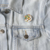 Ronde "Ik ben allergisch voor de realiteit"-Abstra Button 3,2 Cm (In situ)