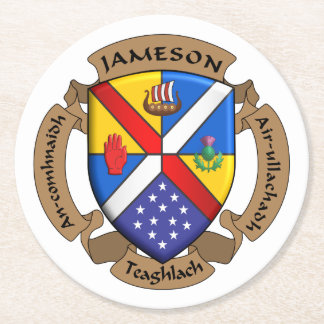 Ronde JamFam Coster- 4 Ronde Kartonnen Onderzetter