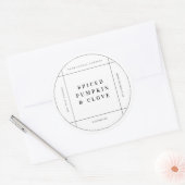 Ronde Kaars Productlabel Sticker Zakelijke Tag (Envelop)