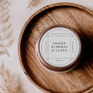 Ronde Kaars Productlabel Sticker Zakelijke Tag