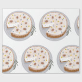 Ronde kaesecake cadeaupapier (Vlak)