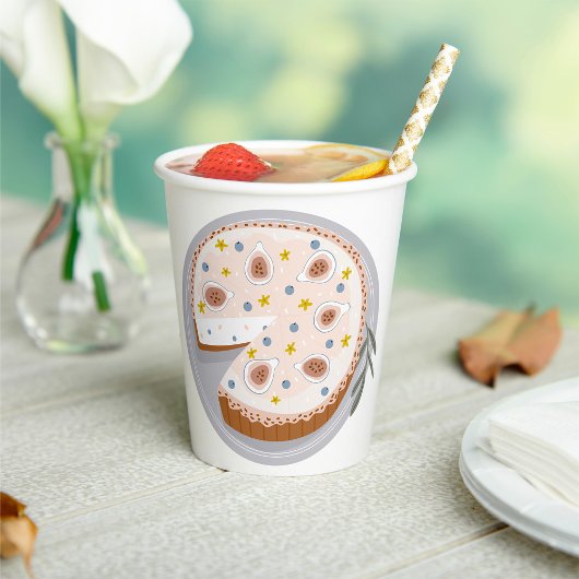 Ronde kaesecake papieren bekers