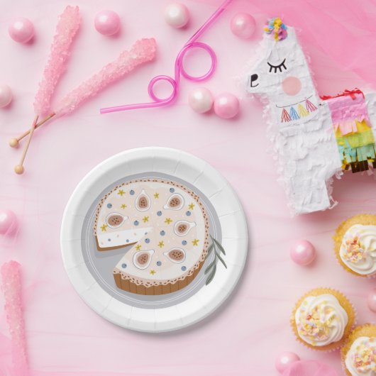 Ronde kaesecake papieren bordje