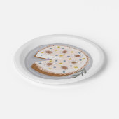 Ronde kaesecake papieren bordje (Gekanteld)