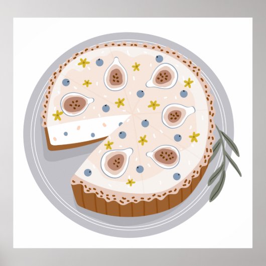 Ronde kaesecake poster (Voorkant)