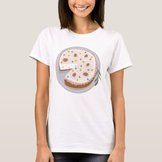Ronde kaesecake t-shirt (Voorkant)