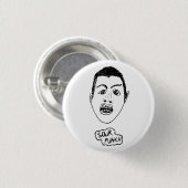 Ronde kant/Logo Button (wit) (Voorkant /achterkant)