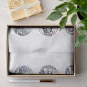 Ronde Kerst Afbeelding DIY Decoupage Ornament Craf Tissuepapier (Geschenk)