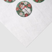 Ronde Kerst Afbeelding DIY Decoupage Ornament Craf Tissuepapier (Detail)