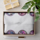 Ronde Kerst Afbeelding DIY Decoupage Ornament Craf Tissuepapier (Geschenk)