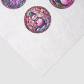 Ronde Kerst Afbeelding DIY Decoupage Ornament Craf Tissuepapier (Detail)