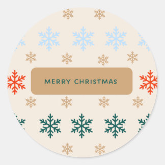 Ronde Kerst stickers